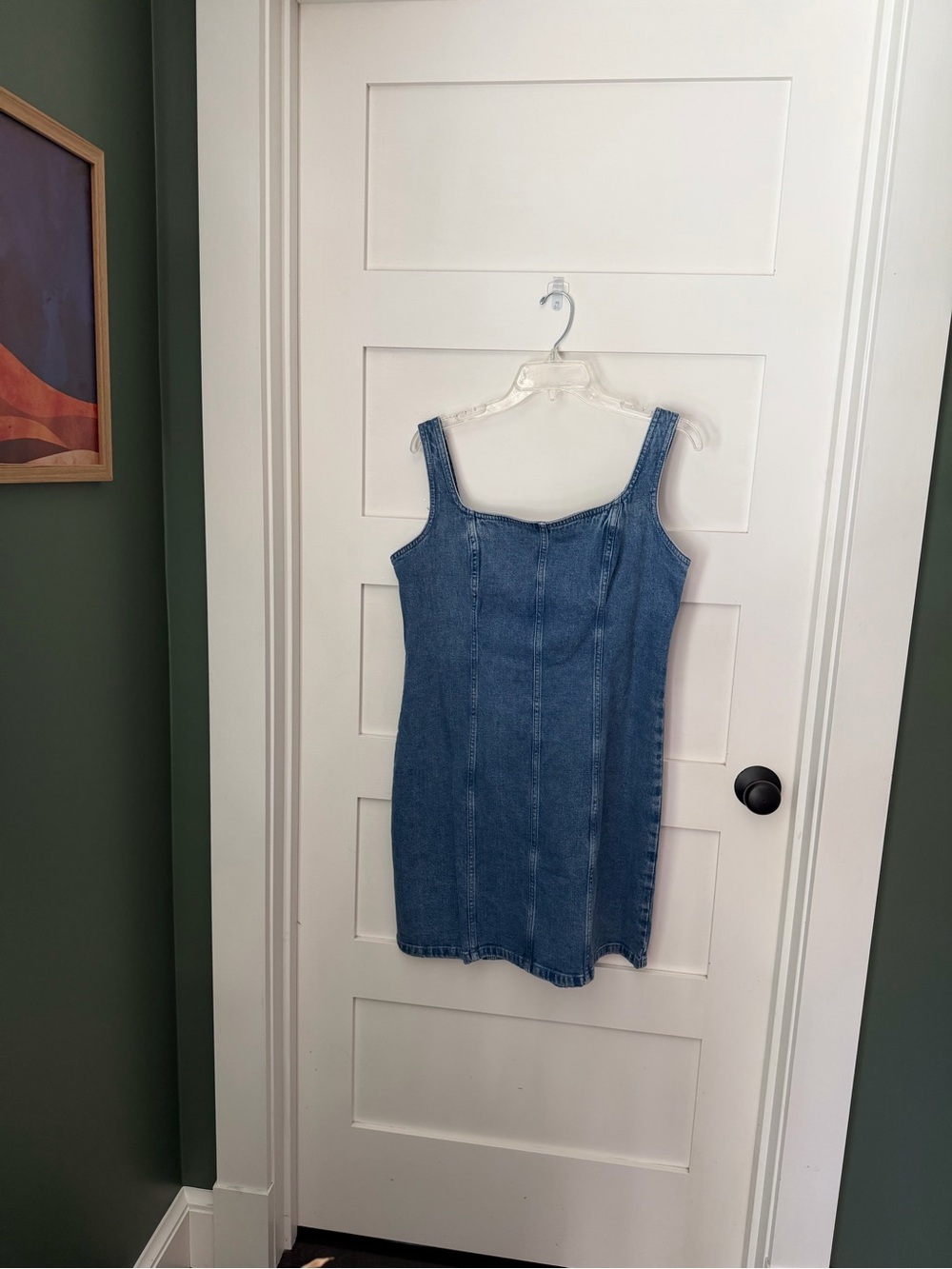 Abercrombie & Fitch Light Wash Denim Tank Dress